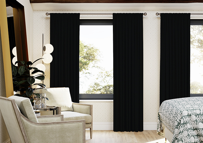 Tussah, Anthracite - Made to Measure Curtains - Image 3